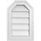 Ekena Millwork Octagonal Top Surface Mount PVC Gable Vent w/ 2"W x 1-1/2"P Brickmould Frame, 12"W x 18"H GVPOT12X1802SN - alternate 1